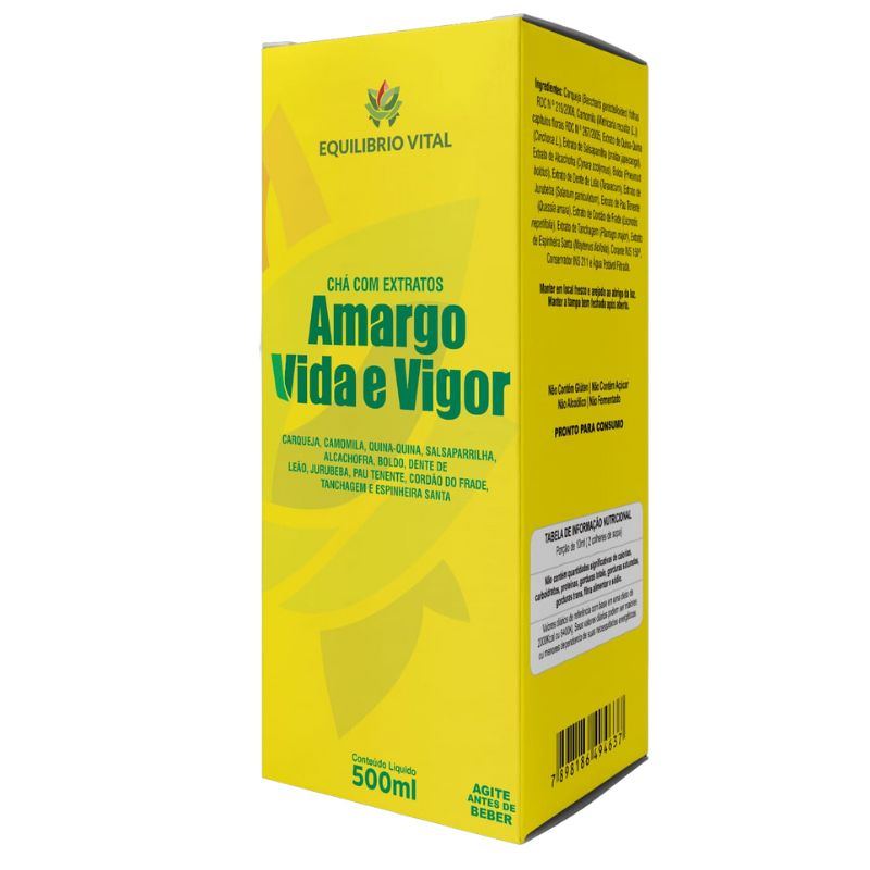 Chá Amargo Vida e Vigor 500ml Equilibrio Vital