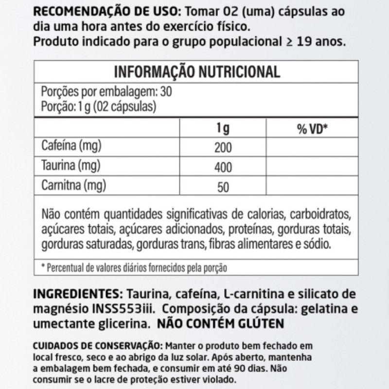 Thermo Training 60 cápsulas 500g Herbalize